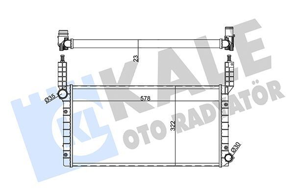 FIAT DOBLO 00- SU RADYATÖRÜ 46803028 KALE