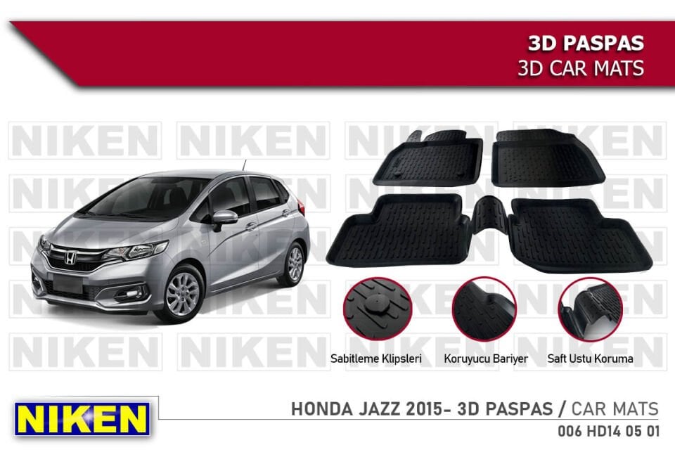 HONDA JAZZ 2015- 3D PASPAS