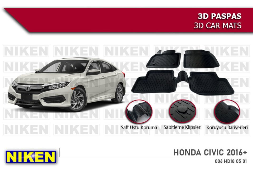 HONDA CIVIC 2016- 3D PASPAS