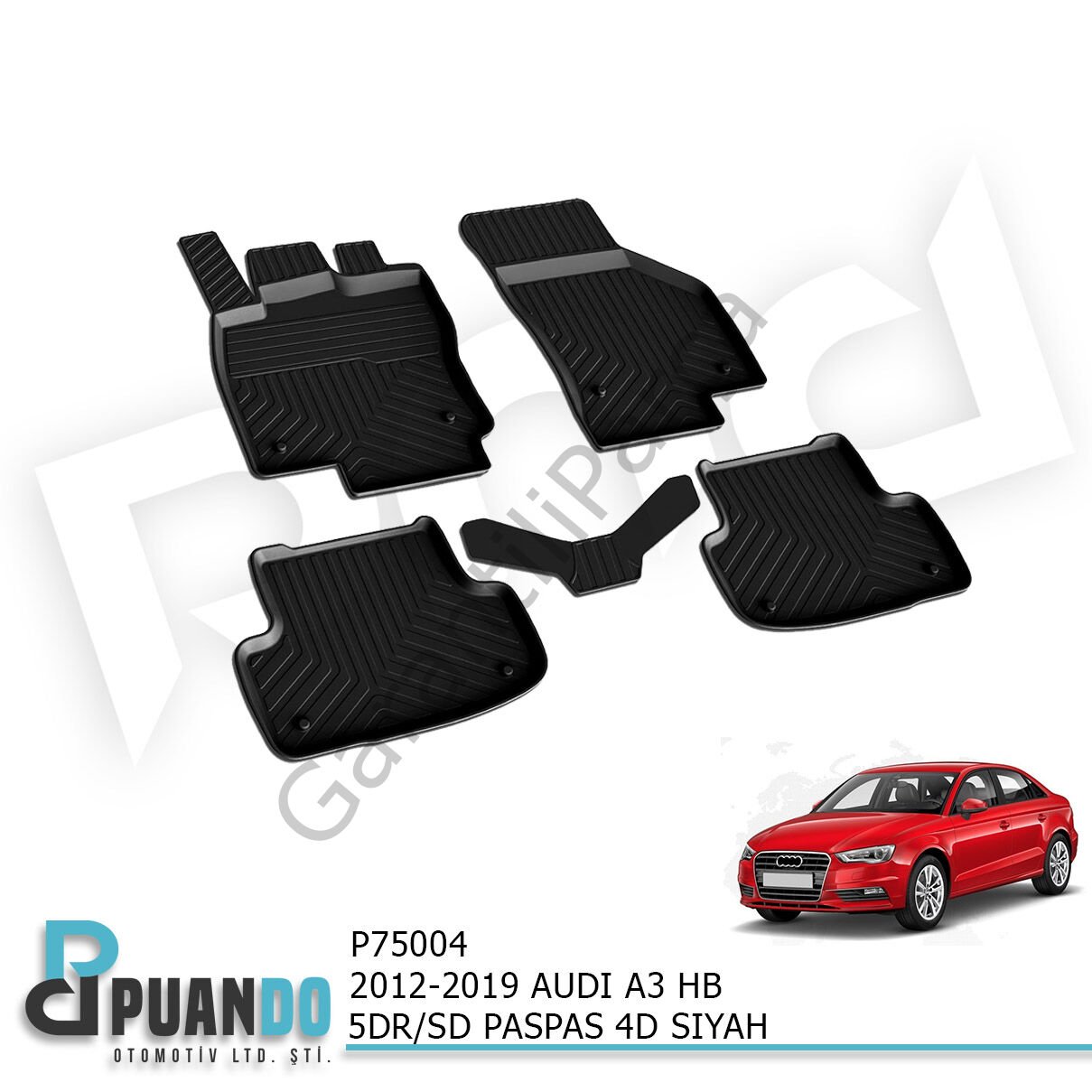2012-2019 AUDI A3 HB 5KP/SD PASPAS 4D SIYAH