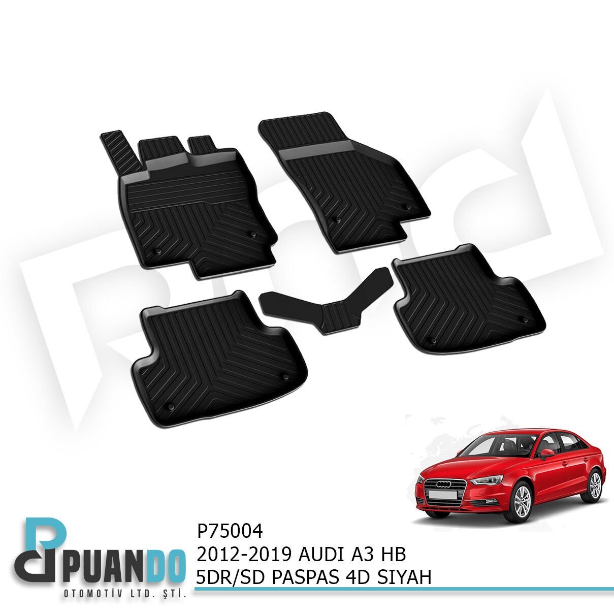 2012-2019 AUDI A3 HB 5KP/SD PASPAS 4D SIYAH