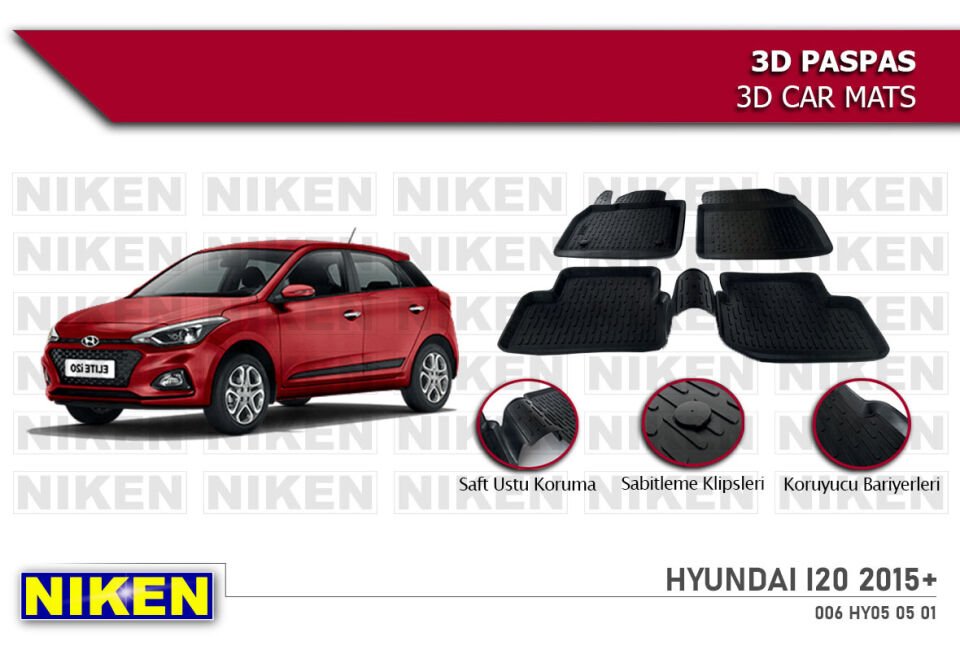 HYUNDAI I20 2015- 3D PASPAS