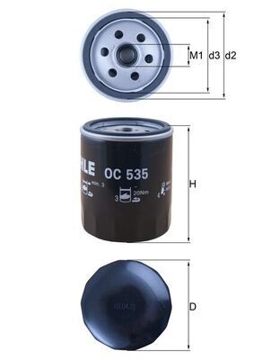 FORD FOCUS/MONDEO/GALAXY 04- YAG FILTRESI 4M5Q 6714 DA MAHLE
