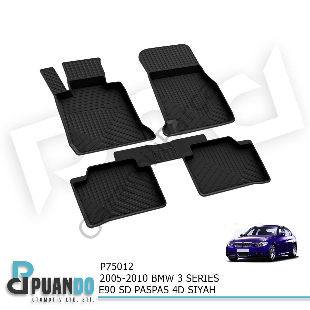 2005-2010 BMW 3 SERIES E90 SD PASPAS 4D SIYAH