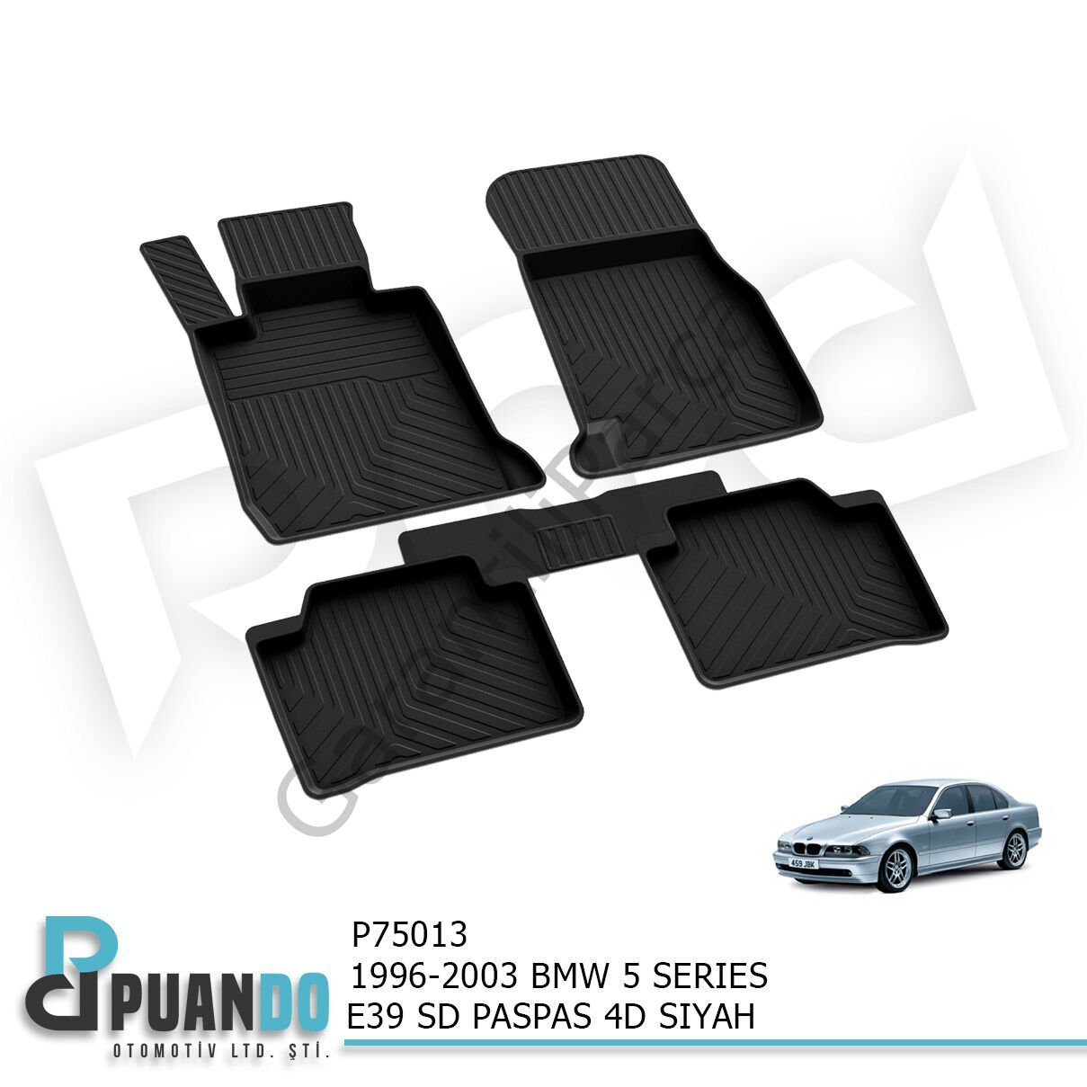 1996-2003 BMW 5 SERIES E39 SD PASPAS 4D SIYAH