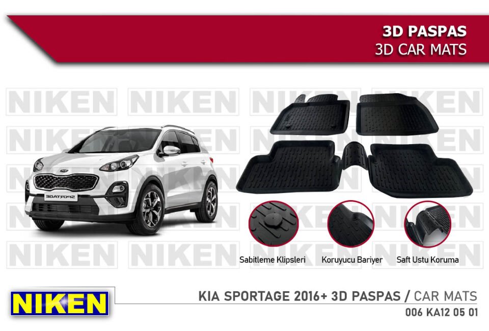 KIA SPORTAGE 2016- 3D PASPAS