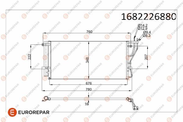 KIA CARENS 06-13 KLIMA RADYATÖRÜ 976061D100 EUROREPAR