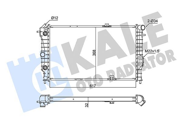 OPEL VECTRA A 90-95 SU RADYATÖRÜ 1300133 KALE