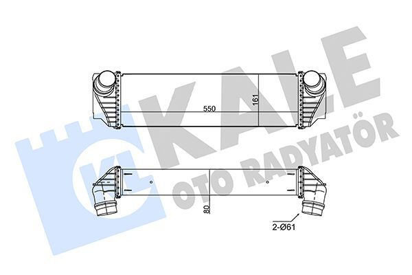 BMW F07-F10-F10 LCI-F11-F11 LCI-6F12-F13-F01-F03 10-17 TURBO RADYATÖRÜ 17517812016 KALE