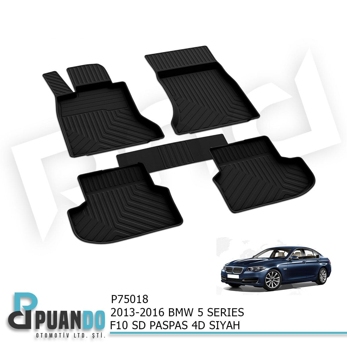 2013-2016 BMW 5 SERIES F10 SD PASPAS 4D SIYAH