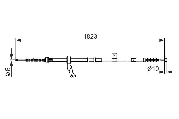 TOYOTA AVENSIS (T25) 03-08 EL FREN TELI ARKA SAG 46420-05030 BOSCH