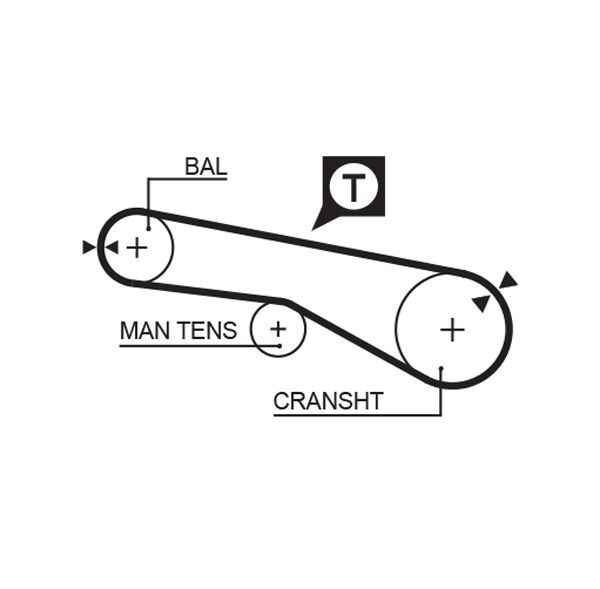 CHRYSLER SEBRING 2001-2007 TRIGER KAYISI MD182295 GATES