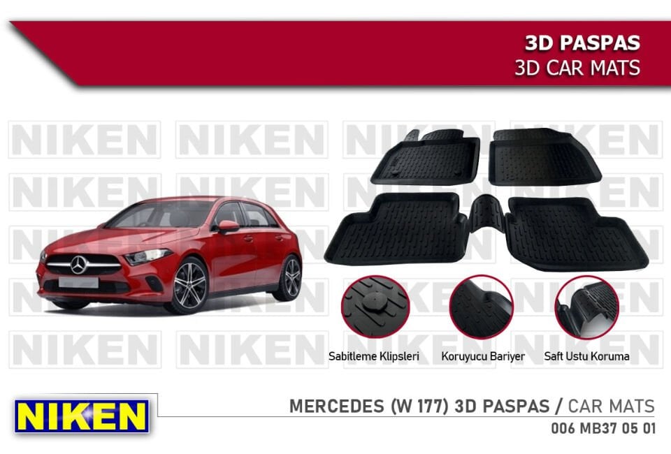 MERCEDES (W 177) A -Klasse 2019- 3D PASPAS