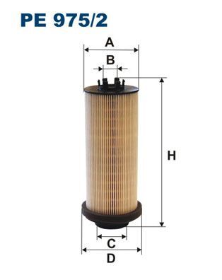 AĞIR VASITA 75 CF, CF 75, CF 85, XF, XF 105 2001- YAKIT FILTRESI 1616361 FILTRON