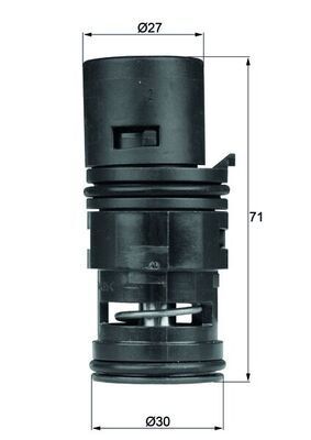 BMW E46-X3 E83-X5 E53 99-07 TERMOSTAT 17111437362 BSG