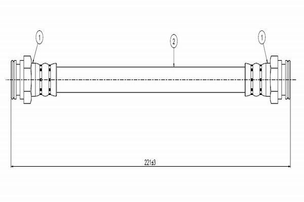 FIAT UNO 91- FREN HORTUMU ARKA 7563852 CAVO