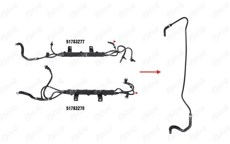 FIAT DOBLO 05- TERMOSTAT HORTUMU 51783277** IBRAS