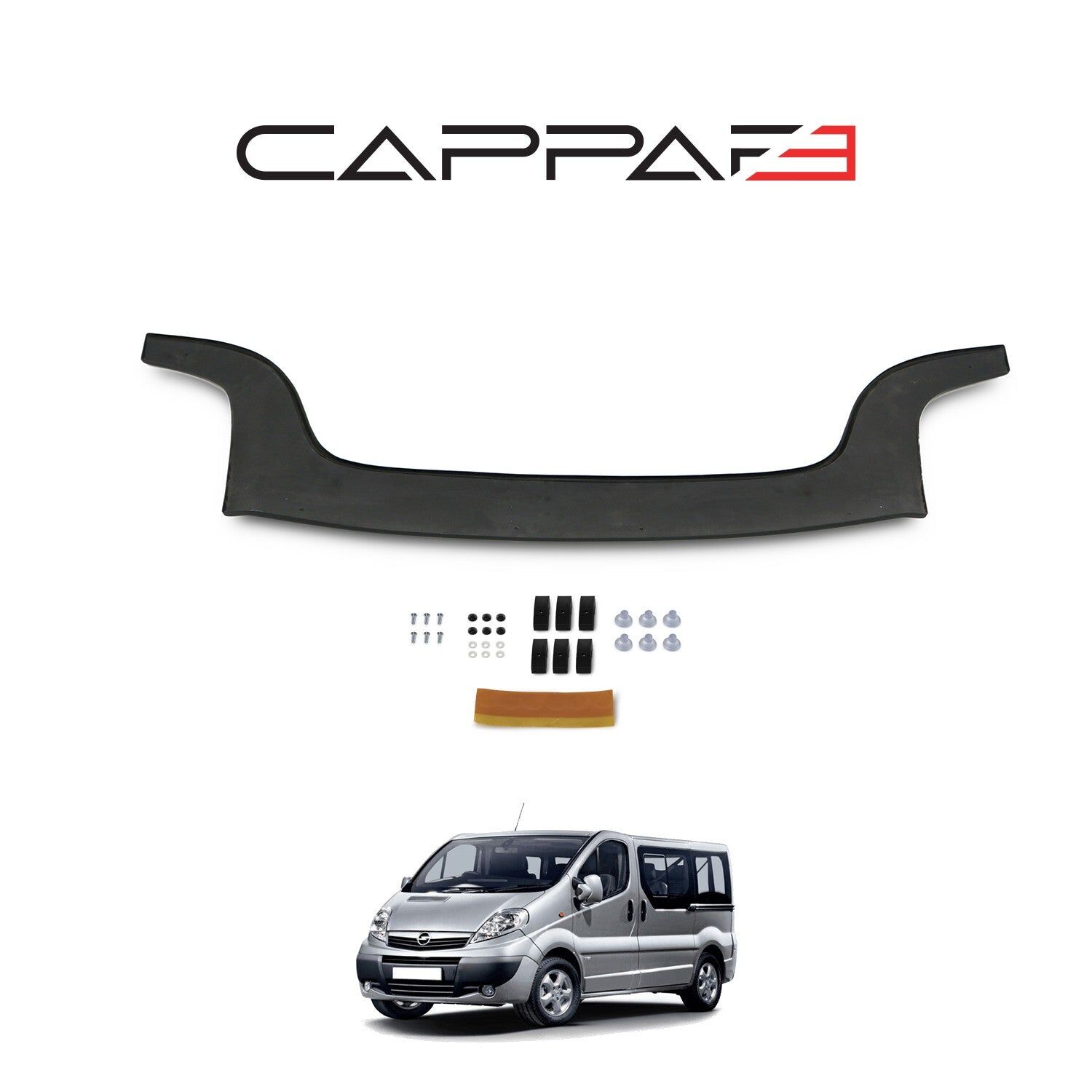 Opel Vivaro 2001-2013 Yıl Aralığı Ön Kaput Rüzgarlık Uzun Model 3mm