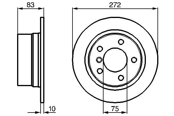 BMW Z3 E36 98-03 FREN DISKI ARKA 34216794298 FEBI