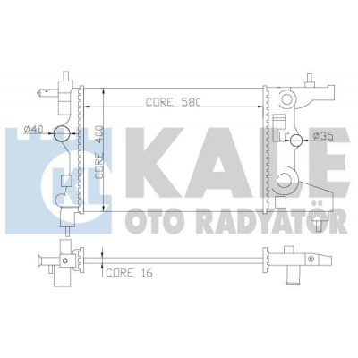OPEL ASTRA J CRUZE 10- SU RADYATÖRÜ 1300300 KALE