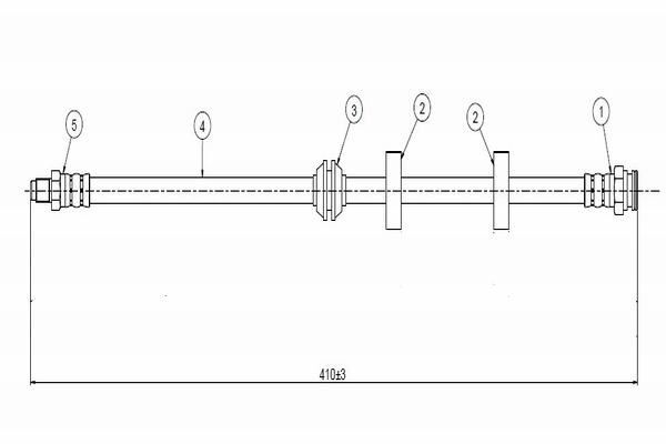 FIAT TEMPRA/TIPO 91- FREN HORTUMU ÖN 82468102 CAVO