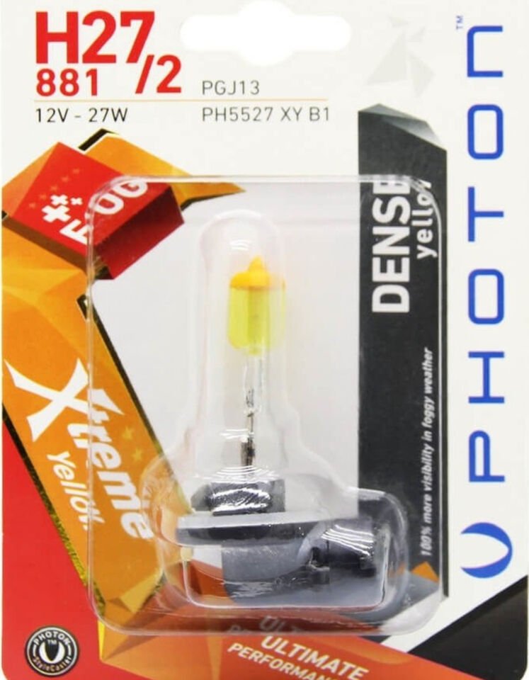 AMPUL H27 12 V SARI YELLOW PHOTON