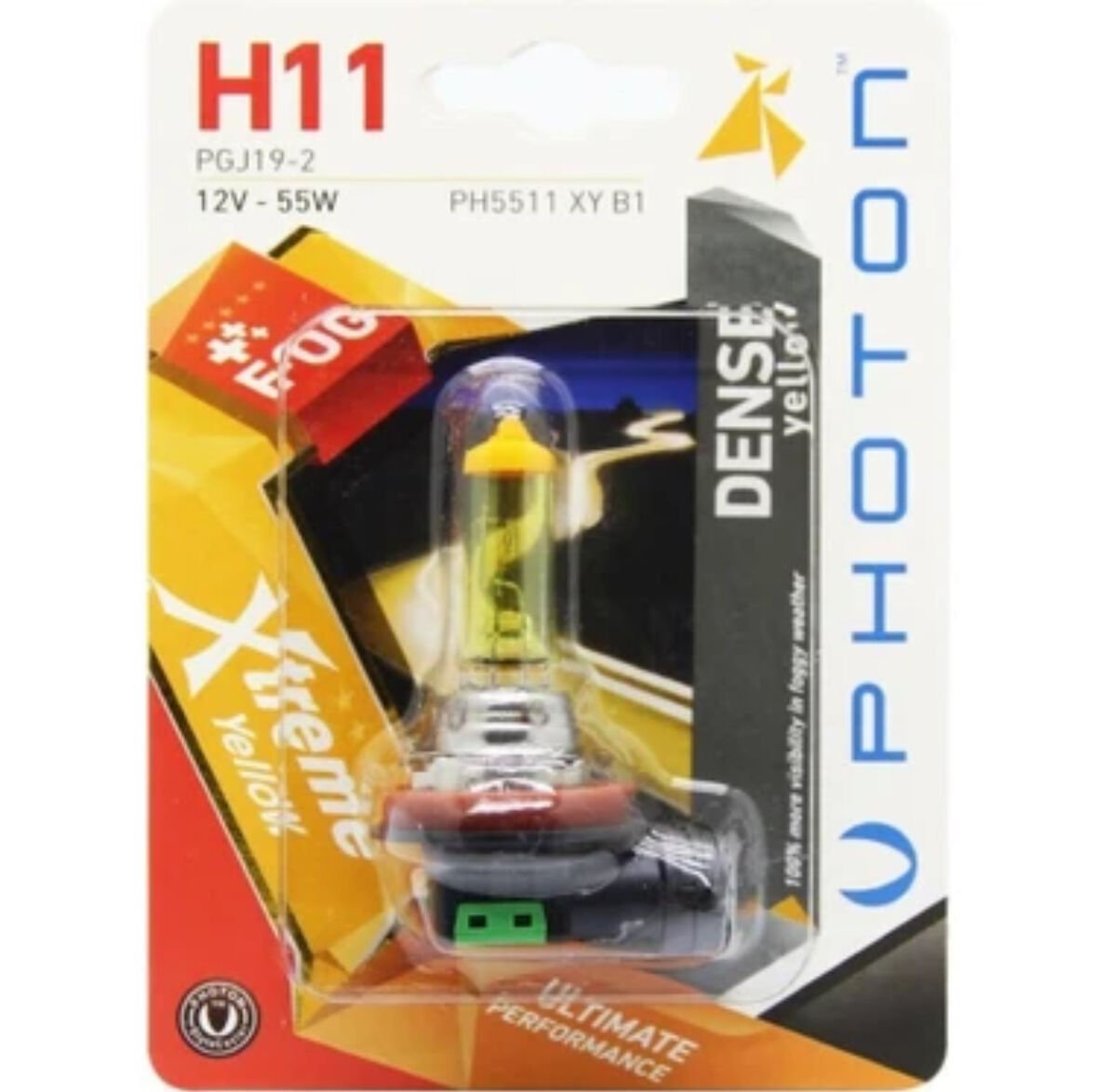 AMPUL H11 12 V SARI YELLOW PHOTON