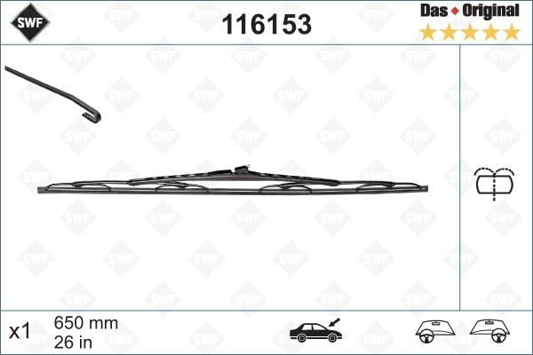 MERCEDES-BENZ VITO.108,110,112.CDI vb. 97-03 SILECEK SÜPÜRGESI ÖN SOL A6388201045 VALEO