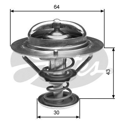 MITSUBISHI PAJERO (V2, V4) 97-00 TERMOSTAT MD351861 GATES