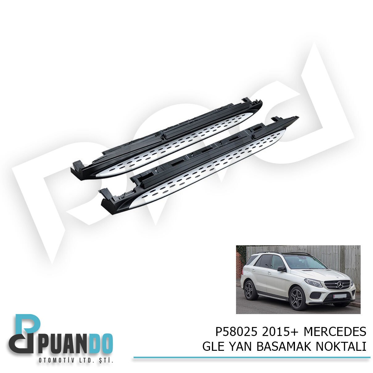 2015+ MERCEDES GLE YAN BASAMAK NOKTALI