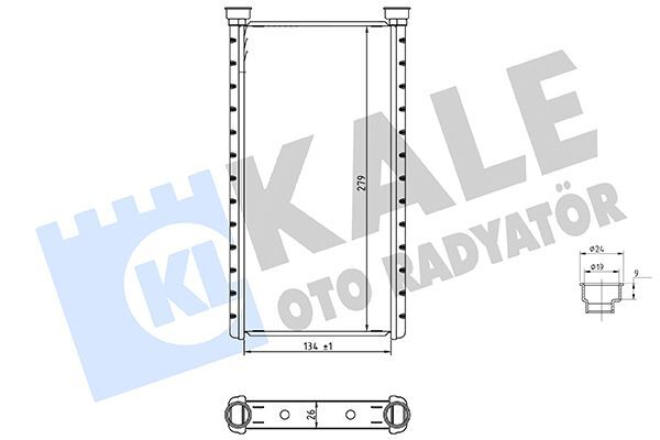 AUDI A6-A7-A8 11- KALORIFER RADYATÖRÜ 4H0898037 KALE