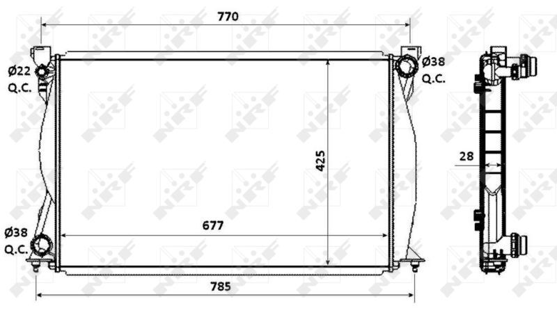 AUDI A6 05-11 SU RADYATÖRÜ 4F0121251E NRF