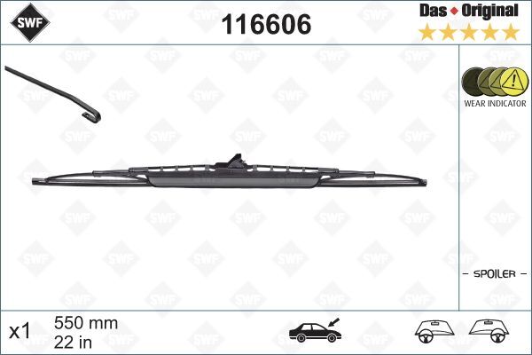 MERCEDES-BENZ W163 97-05 SILECEK SÜPÜRGESI ÖN A1638200645 VALEO