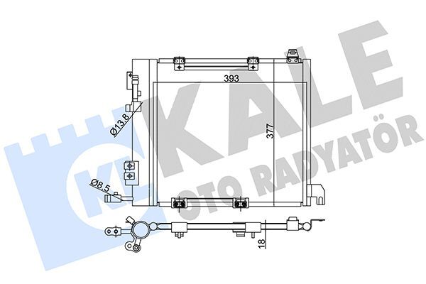 OPEL ASTRA G 02- KLIMA RADYATÖRÜ 1850293 KALE
