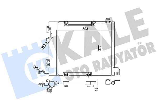 OPEL ASTRA G 02- KLIMA RADYATÖRÜ 1850293 KALE