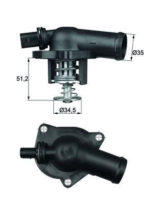 VOLKSWAGEN POLO-CORDOBA-IBIZA 00-05 TERMOSTAT 032121121M BEHR-T