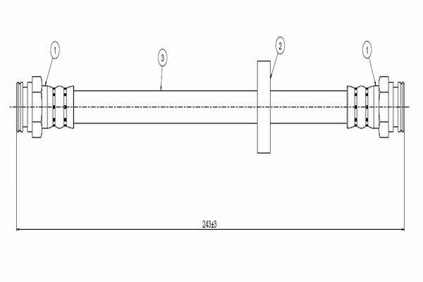FIAT SIENA / PALIO 96- FREN HORTUMU ARKA 46478973 CAVO