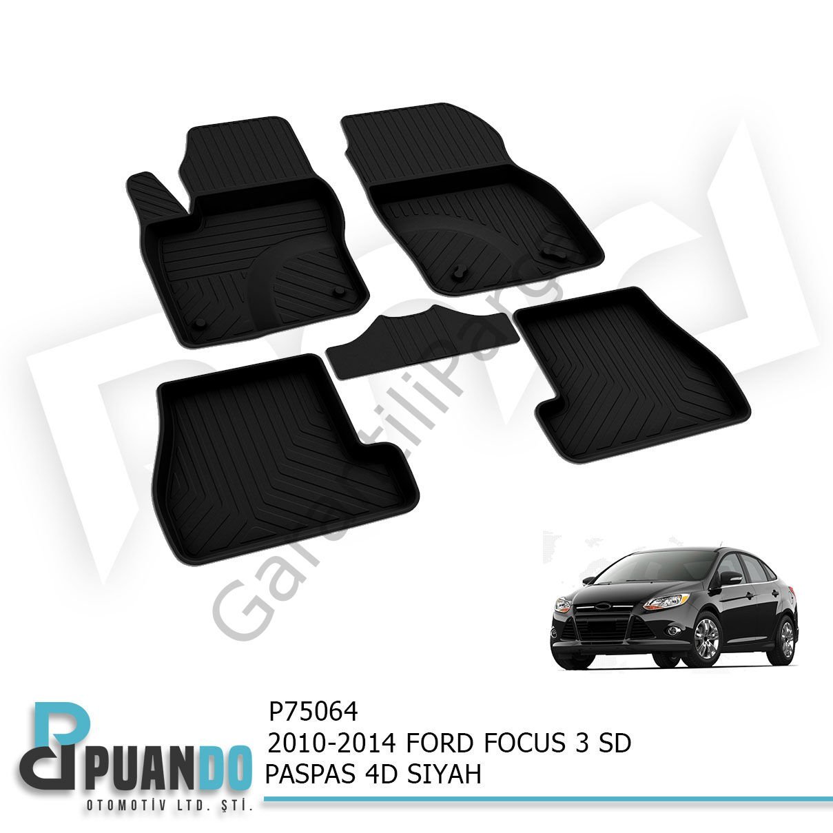 2010-2014 FORD FOCUS 3 SD PASPAS 4D SIYAH