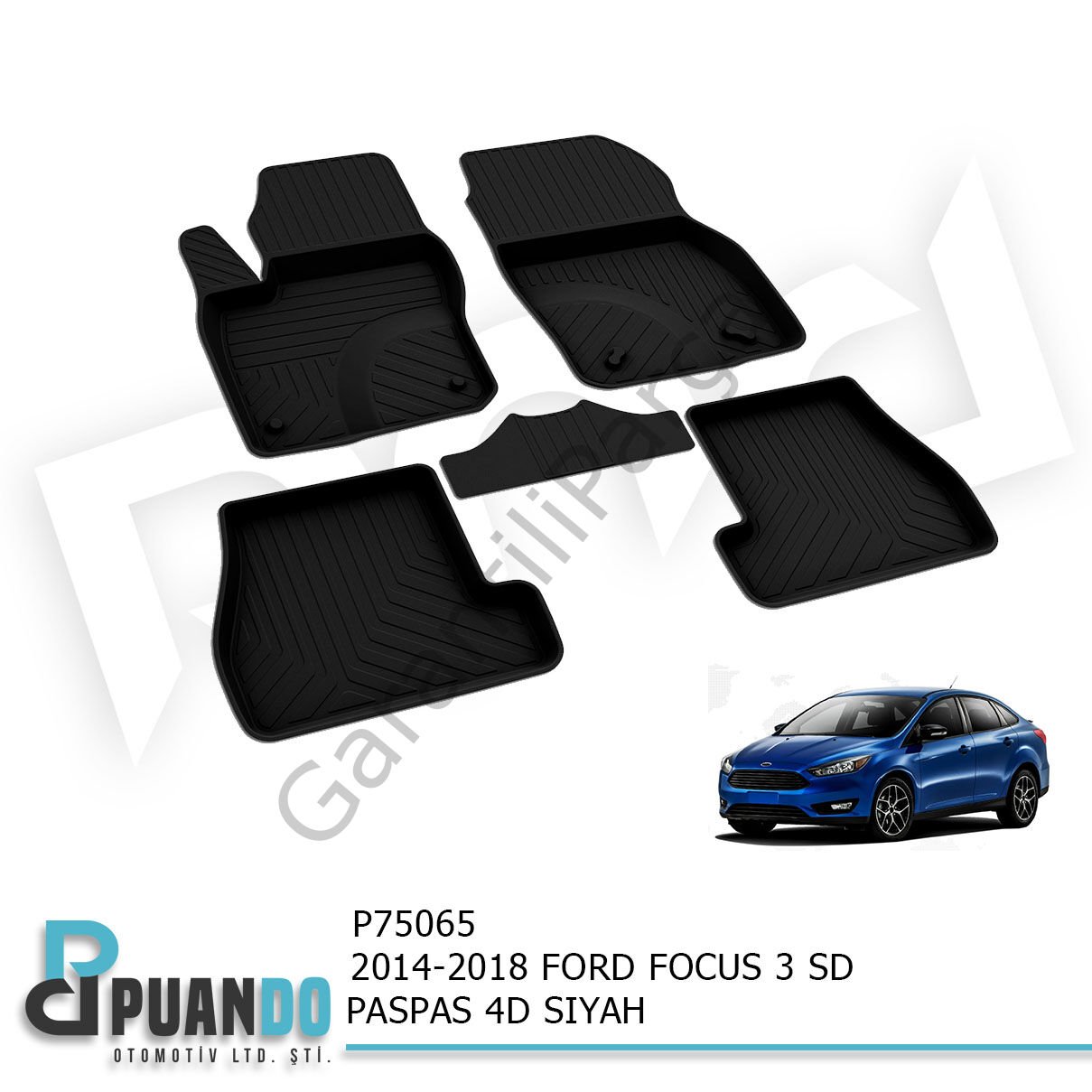 2014-2018 FORD FOCUS 3.5 SD PASPAS 4D SIYAH