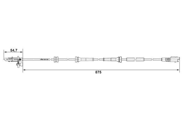 FIAT SUCUDO/EXPERT/JUMPY 07- ABS SENSÖRÜ ÖN 1499936080 BOSCH