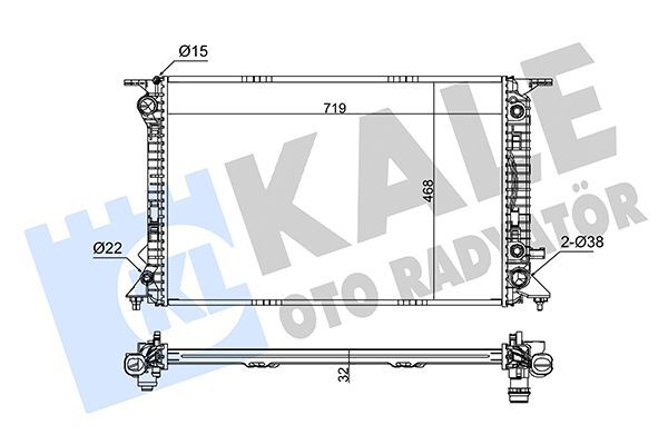 AUDI Q5 08- SU RADYATÖRÜ 8R0121251A KALE