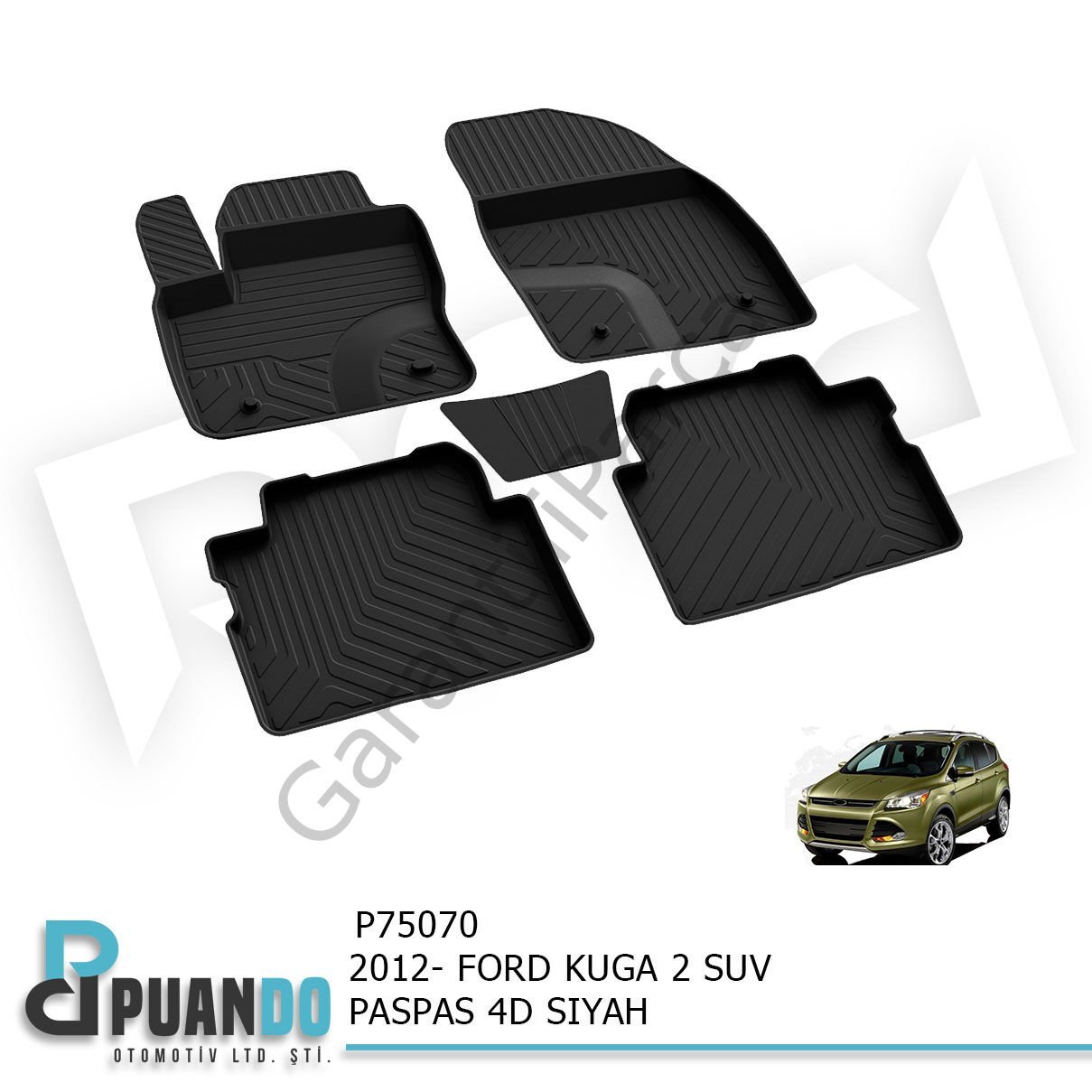 2012-2019 FORD KUGA 2 SUV PASPAS 4D SIYAH