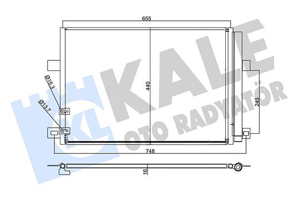 VOLKSWAGEN AMAROK 10- KLIMA RADYATÖRÜ 2H0820411A KALE