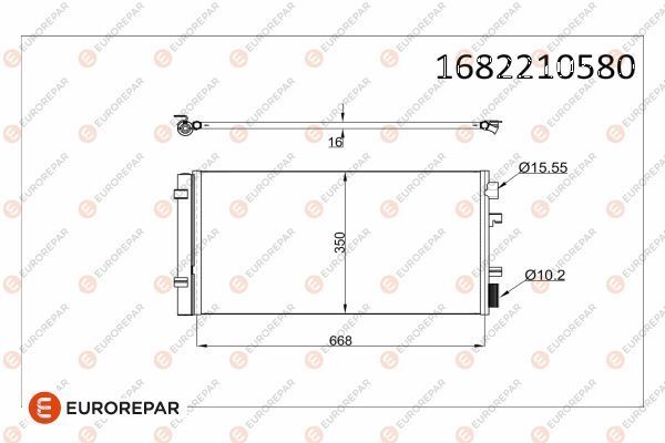 RENAULT FLUENCE/MEGANE III/ SCENIC III 08- KLIMA RADYATÖRÜ 921000294R /1618099780 EUROREPAR