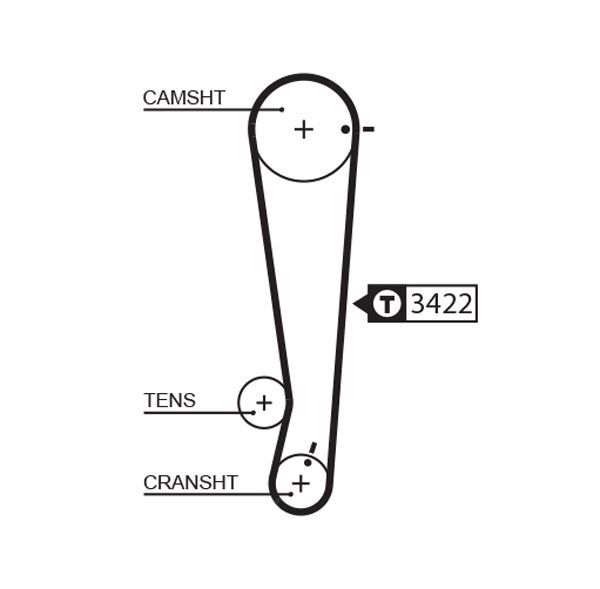 HYUNDAI ATOZ/GETZ/I10/PICANTO 1998- TRIGER KAYISI 2431202701 GATES
