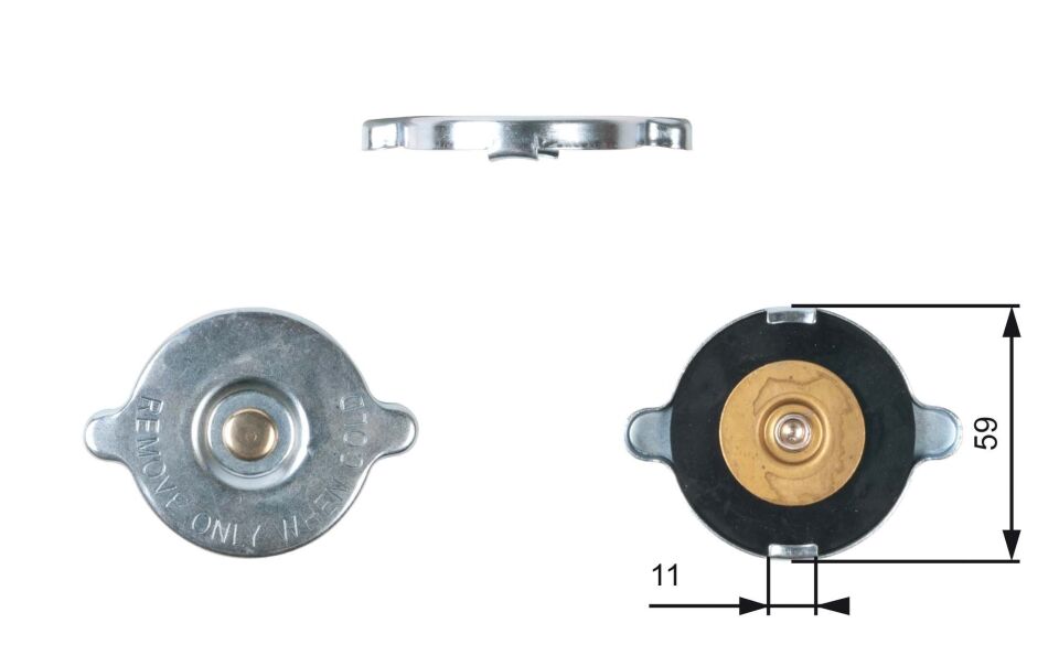 FORD TAUNUS 79- RADYATÖR YEDEK SU DEPO KAPAGI 214309C002 GATES
