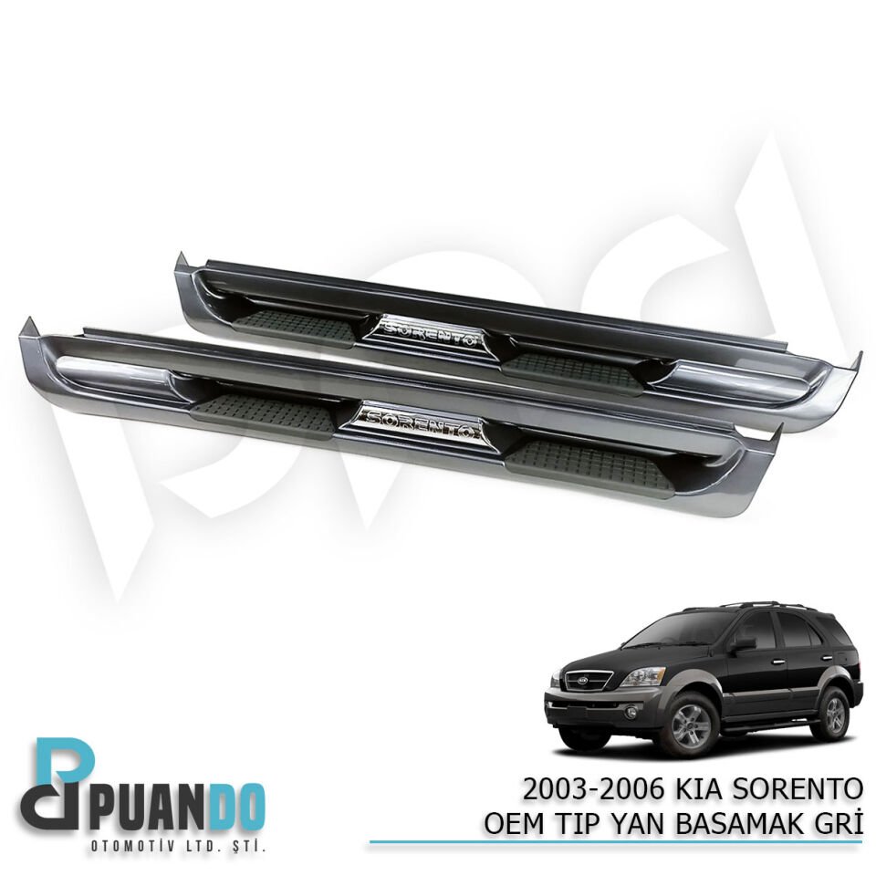 2003-2006 KIA SORENTO OEM TIP YAN BASAMAK GRI