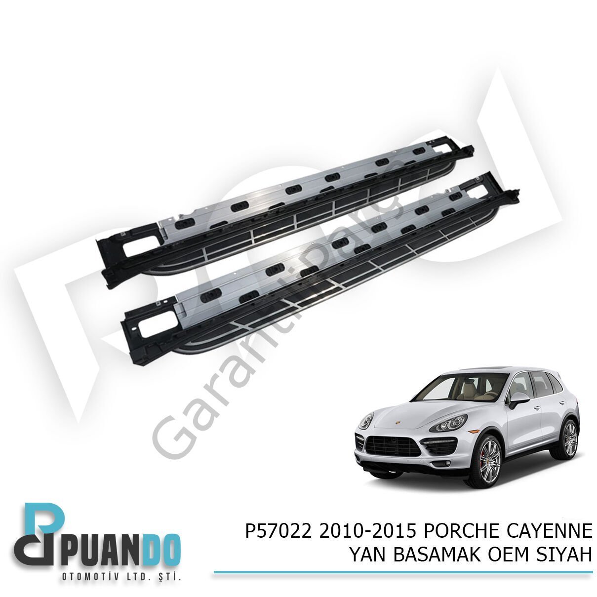 2010-2015 PORCHE CAYENNE YAN BASAMAK OEM SIYAH