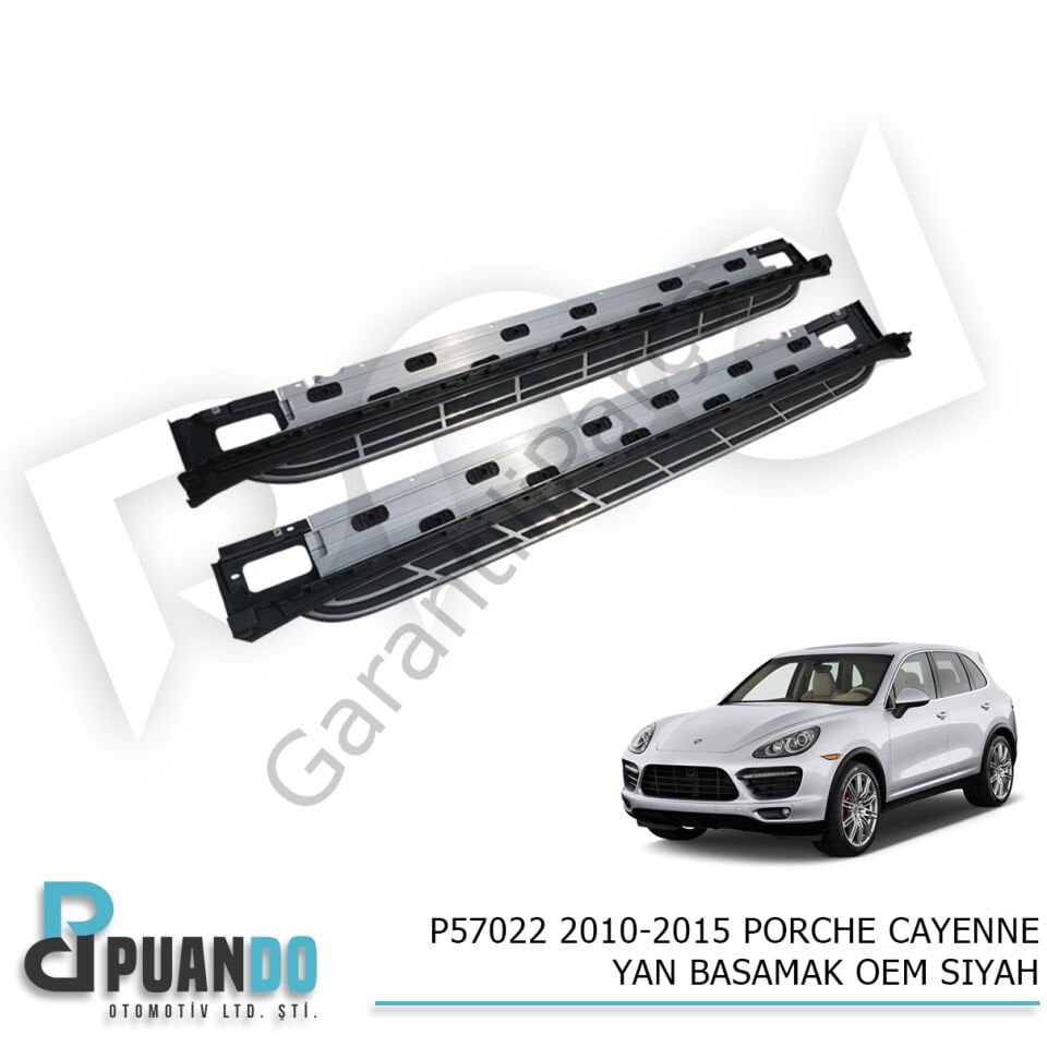 2010-2015 PORCHE CAYENNE YAN BASAMAK OEM SIYAH