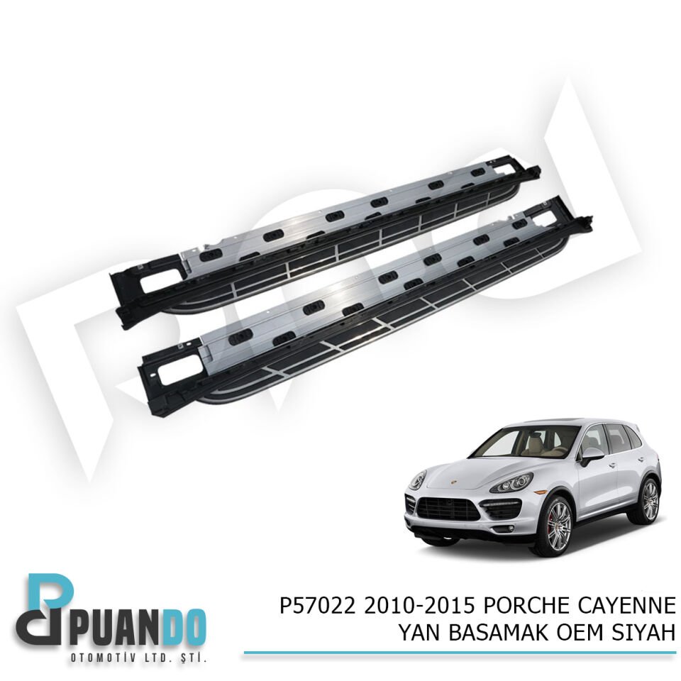 2010-2015 PORCHE CAYENNE YAN BASAMAK OEM SIYAH